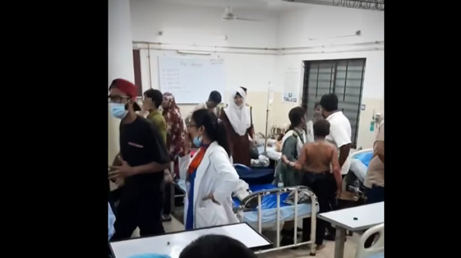 উত্তরায় বিমান দুর্ঘটনায় আহত ২৬ জন জাতীয় বার্ন ইনস্টিটিউটে